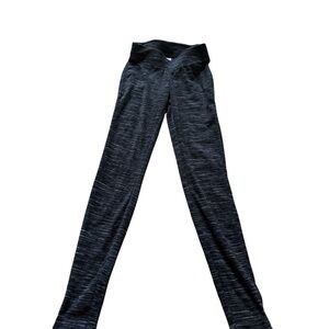 Black with grey streak fleece Columbia outdoor legging pants